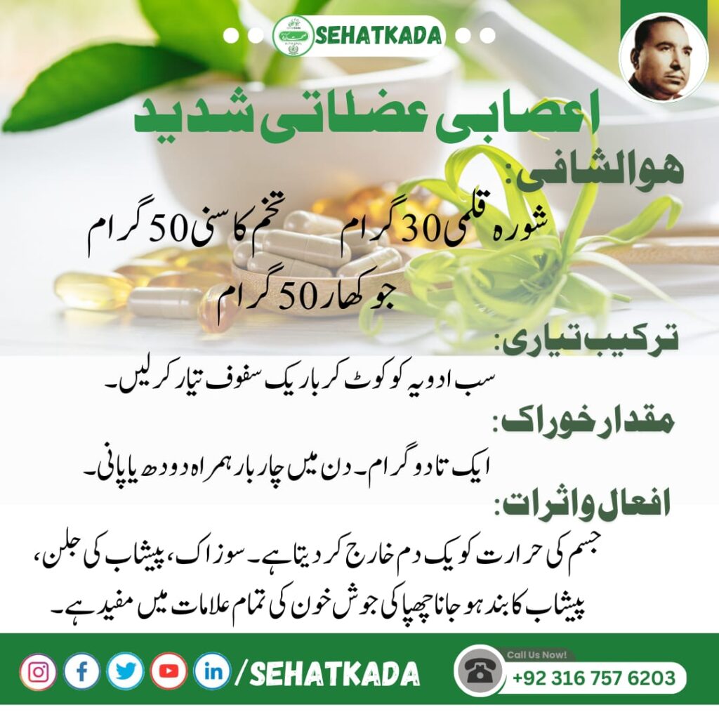 اعصابی عضلاتی شدید – یونانی علاج